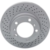 Image de ATE 24.0124-0211.1 Disque de frein perforé/ventilé de l'intérieur, revêtu, allié/carbonisé