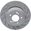 Image de ATE 24.0120-0222.2 Disque de frein perforé/ventilé de l'intérieur, revêtu, à haute teneur en carbone, avec vis/boulons