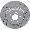 Image de ATE 24.0124-0234.2 Disque de frein perforé/ventilé de l'intérieur, revêtu, à haute teneur en carbone, avec vis/boulons