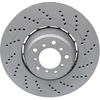 Image de ATE 24.0136-0116.2 Disque de frein perforé/ventilé de l'intérieur, revêtu, à haute teneur en carbone, avec vis/boulons