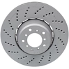 Image de ATE 24.0136-0117.2 Disque de frein perforé/ventilé de l'intérieur, revêtu, à haute teneur en carbone, avec vis/boulons