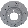 Image de ATE 24.0128-0246.1 Disque de frein perforé/ventilé de l'intérieur, revêtu, allié/carbonisé