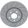 Image de ATE 24.0132-0170.1 Disque de frein perforé/ventilé de l'intérieur, revêtu, allié/carbonisé, avec vis/boulons