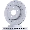 Image de ATE 24.0128-0262.1 Disque de frein perforé/ventilé de l'intérieur, revêtu, allié/carbonisé, avec vis/boulons