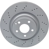 Image de ATE 24.0132-0175.1 Disque de frein perforé/ventilé de l'intérieur, revêtu, allié/carbonisé, avec vis/boulons
