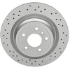 Image de ATE 24.0122-0287.1 Disque de frein perforé/ventilé de l'intérieur, revêtu, allié/carbonisé, avec vis/boulons