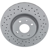 Image de ATE 24.0122-0283.1 Disque de frein perforé/ventilé de l'intérieur, revêtu