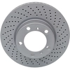 Image de ATE 24.0128-0260.1 Disque de frein perforé/ventilé de l'intérieur, revêtu, allié/carbonisé