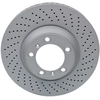 Image de ATE 24.0134-0106.1 Disque de frein perforé/ventilé de l'intérieur, revêtu, allié/carbonisé