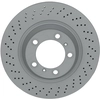 Image de ATE 24.0134-0113.1 Disque de frein perforé/ventilé de l'intérieur, revêtu, allié/carbonisé, avec vis/boulons