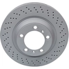 Image de ATE 24.0134-0114.1 Disque de frein perforé/ventilé de l'intérieur, revêtu, allié/carbonisé, avec vis/boulons