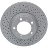 Image de ATE 24.0134-0111.1 Disque de frein perforé/ventilé de l'intérieur, revêtu, allié/carbonisé, avec vis/boulons