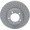 Image de ATE 24.0134-0112.1 Disque de frein perforé/ventilé de l'intérieur, revêtu, allié/carbonisé, avec vis/boulons