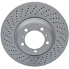 Image de ATE 24.0134-0115.1 Disque de frein perforé/ventilé de l'intérieur, revêtu, allié/carbonisé