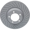 Image de ATE 24.0134-0116.1 Disque de frein perforé/ventilé de l'intérieur, revêtu, allié/carbonisé