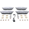 Image de ATE 13.0470-3893.2 Jeu de plaquettes de frein Ceramic contact de signal d'usure inclus, avec vis d'étrier de frein, avec accessoires