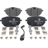Image de ATE 13.0470-3892.2 Jeu de plaquettes de frein Ceramic contact de signal d'usure inclus, avec vis d'étrier de frein, avec accessoires