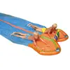 Image de Tapis De Glisse Aquatique Double 650 X 180 Cm Bleu Et Orange