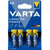 Image de VARTA - 4 piles alcaline LR6 1,5V - 4906121414