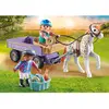 Image de Enfants Avec Calèche Et Poney 71496 Multicolore