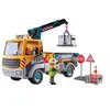 Image de Action Heroes Camion De Chantier Avec Grue Et Ouvrier Et Accessoires 71750 Multicolore
