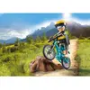 Image de Cycliste Avec Vélo Tout Terrain Et Souche D'arbre 71756 Multicolore