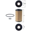 Image de MAHLE OX 153D4 Filtre à huile Cartouche filtrante, avec joints