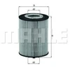 Image de MAHLE OX 367D Filtre à huile Cartouche filtrante, avec joints