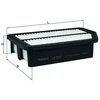 Image de MAHLE LX 3537 Filtre à air Cartouche filtrante