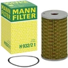 Image de MANN-FILTER H 932/2 t Filtre à huile Cartouche filtrante, avec joint d'étanchéite