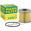 Image de MANN-FILTER H 1032/1 x Filtre à huile Cartouche filtrante, avec joint d'étanchéite