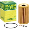 Image de MANN-FILTER HU 715/4 x Filtre à huile Cartouche filtrante, avec joint d'étanchéite