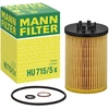Image de MANN-FILTER HU 715/5 x Filtre à huile Cartouche filtrante, avec joint d'étanchéite
