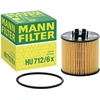 Image de MANN-FILTER HU 712/6 x Filtre à huile Cartouche filtrante, avec joint d'étanchéite