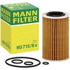 Image de MANN-FILTER HU 715/6 x Filtre à huile Cartouche filtrante, avec joint d'étanchéite