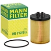 Image de MANN-FILTER HU 712/8 x Filtre à huile Cartouche filtrante, avec joint d'étanchéite