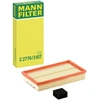 Image de MANN-FILTER C 2774/3 KIT Filtre à air Cartouche filtrante, avec filtre supplémentaire pour le dégazage du carter-moteur