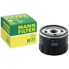Image de MANN-FILTER W 77 Filtre à huile Filtre vissé, avec un clapet de non retour