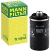 Image de MANN-FILTER W 719/45 Filtre à huile Filtre vissé, avec deux clapets de non retour