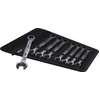 Image de WERA 05020013001 Kit de clés à fourche et polygonale à cliquet Nbre/outils: 11, avec fonction de crantage, Nombre de dents (mécanisme à cliquet): 80, Ouverture de la clé: 19 mm