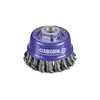 Image de OSBORN - Brosse coupe, fil acier torsadé avec filetage ou alésage pour meuleuses d'angle. Diamètre 65mm - 6081510002