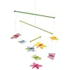 Image de Mobile En Bois Papillons Rose