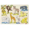 Image de Puzzle À Boutons Animaux D'afrique 9 Éléments Multicolore