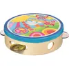Image de Tambourin Flower Power Bleu