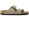 Image de Sandales cuir Birkenstock Arizona Suede Beige 41 Étroit 51463