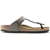 Image de Sandales Birkenstock Gizeh Birko-Flor Birkibuc Gris 38 43391
