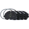 Image de TEXTAR 2560201 Jeu de plaquettes de frein Q+ Essieu avant, contact de signal d'usure inclus, avec vis d'étrier de frein, avec accessoires
