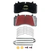 Image de TEXTAR 2933601 Jeu de plaquettes de frein protection mécanique contact d'avertissement, préparé pour l'indicateur d'usure, avec vis d'étrier de frein, avec accessoires
