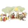 Image de Set De Jeu Crèche De Noël Beige
