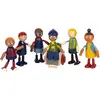 Image de Famille De Poupées Avec Fauteuil Roulant Beige